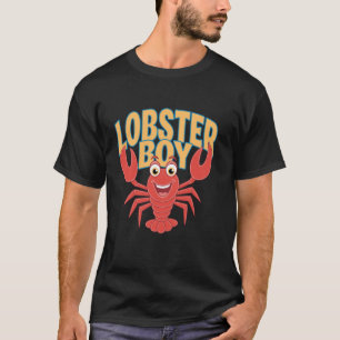 Camiseta Lagosta Menino Roupas de Lagostas para Crianças Me