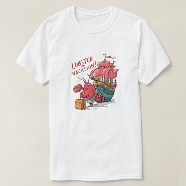 Camiseta Lagosta na Vacinação (Frente do Design)
