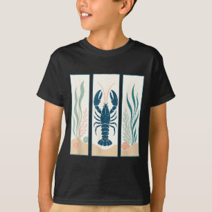 Camiseta Lagosta oceano costeiro animal náutico marinho