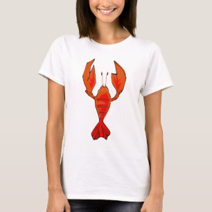 Camiseta Lagosta ou lagosta em vermelho