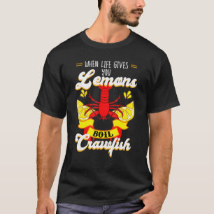 Camiseta Lagosta Raiva A Vida Te Dá Lagosta Limão B