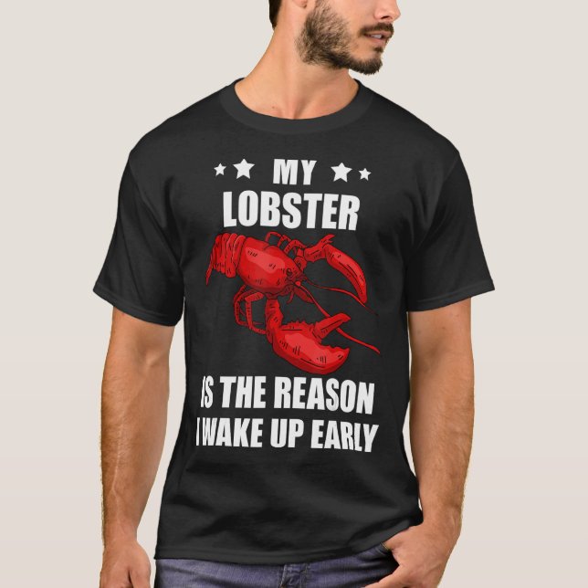Camiseta Lagosta Vermelha Motivo Da Lagosta Foodie Caju (Frente)