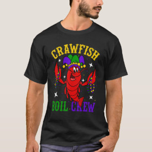 Camiseta Lagostas fervem homens cajun homens homens Mardi G