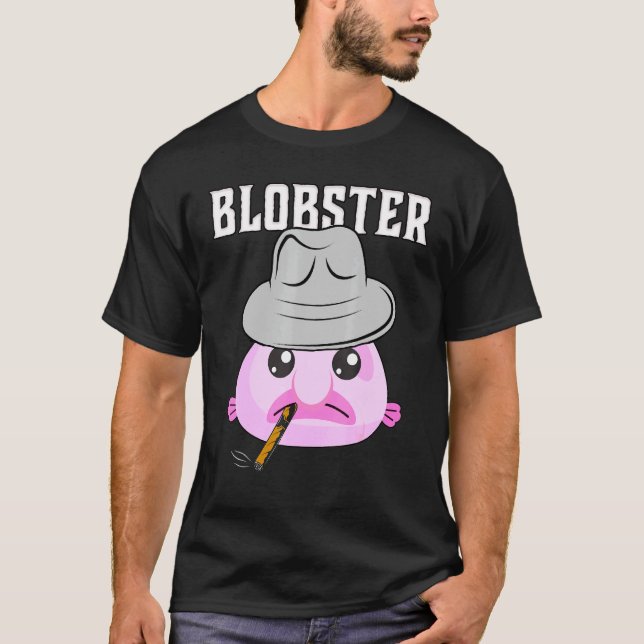 Camiseta Lagostas Lagostas Fedora Hat E Ciga (Frente)