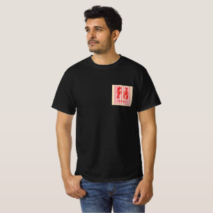 Camiseta Lagostas Pop Bold Crustáceos em Listras de Bala