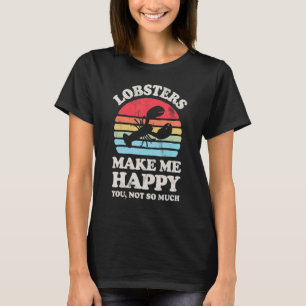 Camiseta Lagostim Faz-Me Feliz Lagosta Marinho De Marisco