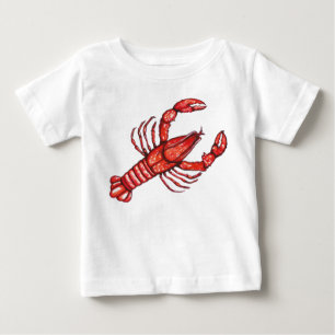 Camiseta Lagostins de Cajun da aguarela