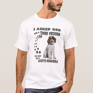 Camiseta Lagotto Romagnolo Dizendo Mãe Pai Impressão, Itáli