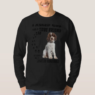 Camiseta Lagotto Romagnolo Dizendo Mãe Pai Impressão Italia