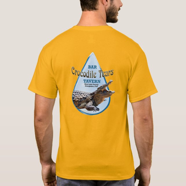 Camiseta Lágrimas de crocodilo, Bar e tenra (Verso)