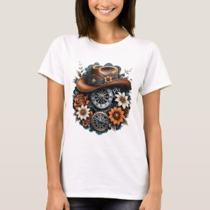 Camiseta Lágrimas: estilo vaqueiro a vapor.