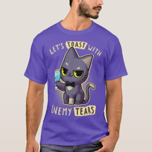 Camiseta Lágrimas inimigas Gato deixa gatinho torrado, grac