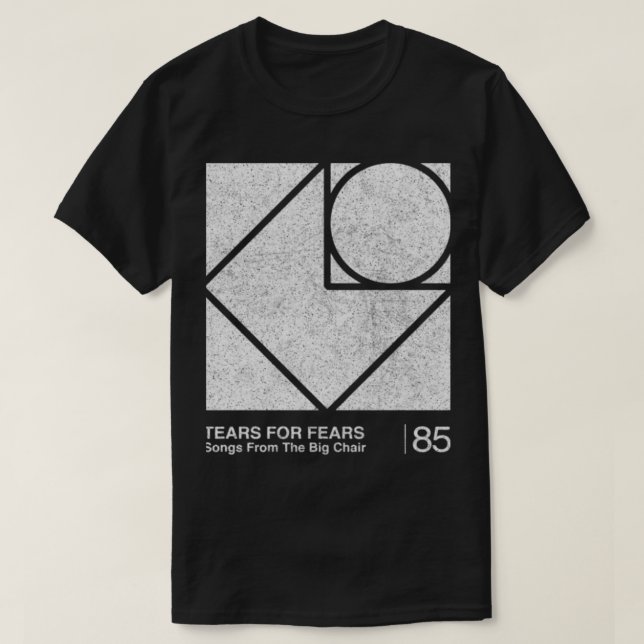Camiseta Lágrimas Para Canções De Medo (Frente do Design)