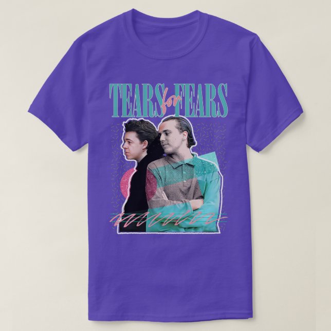 Camiseta Lágrimas Retro Para Medos Design (Frente do Design)