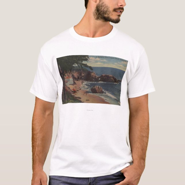 Camiseta Laguna Beach, CA - angra protegida na costa (Frente)