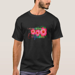 Camiseta Laguna Beach California Tropical Flowers Family Va