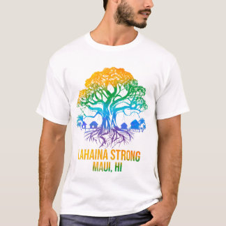 Camiseta Lahaina Strong Maui Hawaii - Antiga árvore Banyan 