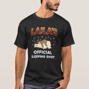 Camiseta Laila Night Sleeping Sleep Nome