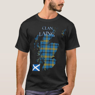 Camiseta Laing Scottish Clan Tartan Scotland