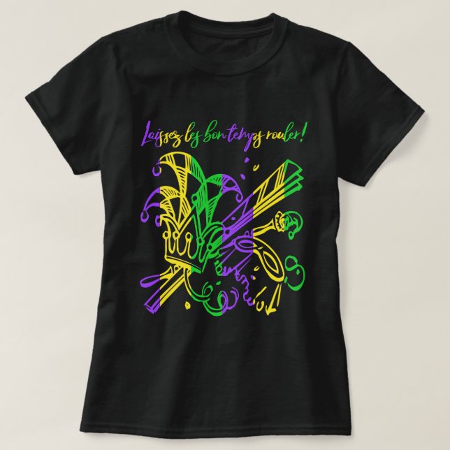 Camiseta Laissez les bon temps (Frente do Design)