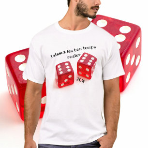 Camiseta Laissez les Bon Temps Rouler Red Dice T Shirt