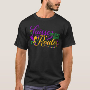 Camiseta Laissez Les Bons Temps Rouler Retro Mardi Gras Car