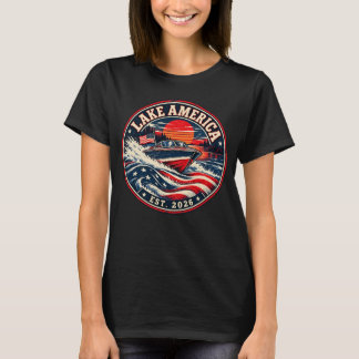 Camiseta Lake America é humor político de 2026