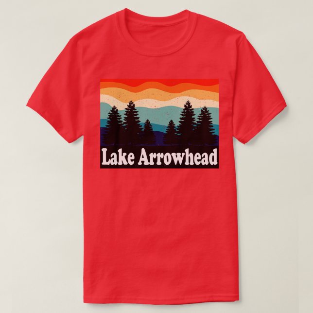 Camiseta Lake Arrohead California Retro (Frente do Design)
