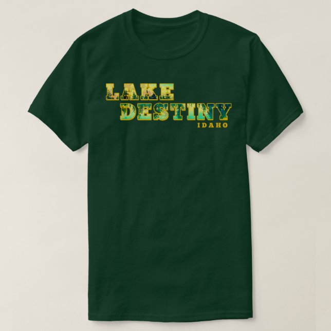 Camiseta Lake Destiny Idaho TShirt (Frente do Design)