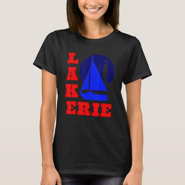 Camiseta Lake Erie Barco Souvenir Family Matching Group R (Frente)