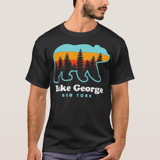 Camiseta Lake George NY Bear Lake George New York (Frente)
