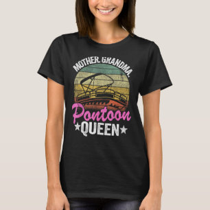 Camiseta Lake Life Women Mãe Avó Pontoon Rainha