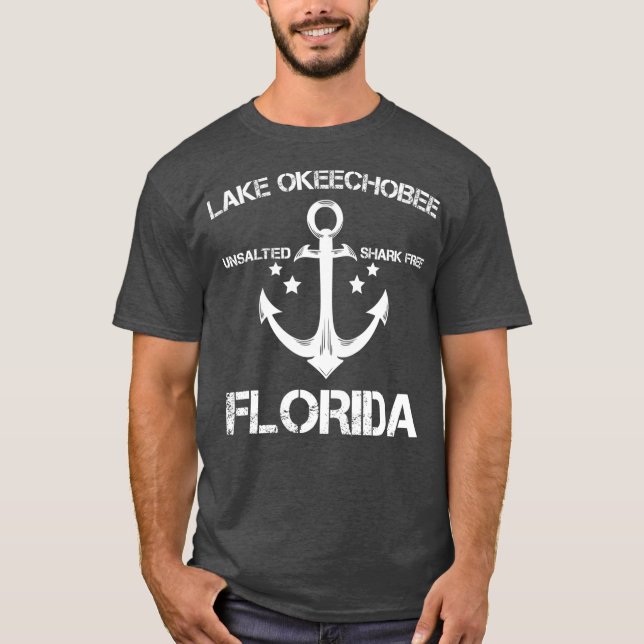 Camiseta LAKE OKEECHOBEE FLORIDA — Campanha de Pesca Engraç (Frente)