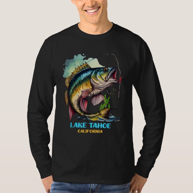 Camiseta Lake Tahoe California Fishing Trip Fisher Gear Fis (Frente)