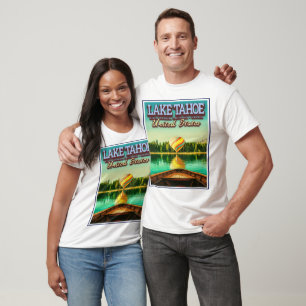 CAMISETA LAKE TAHOE - CALIFÓRNIA - NEVADA - BALÃO DO AR QUE