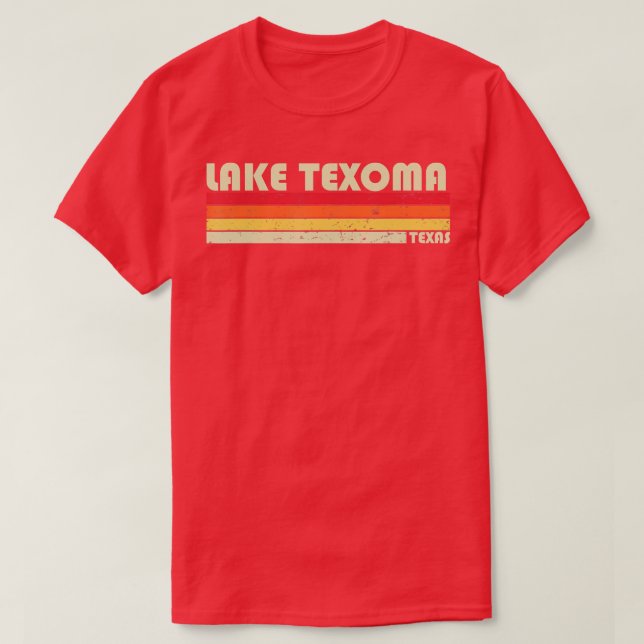 Camiseta LAKE TEXOMA TEXAS Campanha de pesca engraçado Gif  (Frente do Design)