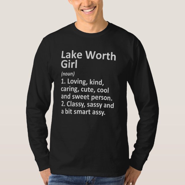 Camiseta Lake Worth Girl Fl Florida Funny City Home Roots (Frente)