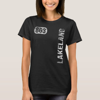 Camiseta Lakeland Florida 863 Area Code Retro