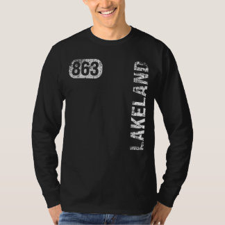 Camiseta Lakeland Florida 863 Area Code Retro