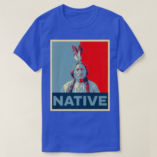 Camiseta Lakota Nativo Americano (Frente do Design)