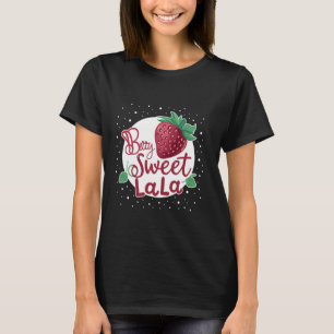 Camiseta Lala Birthday Girl Boy Berry Sweet vovó Strawbe