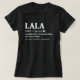 Camiseta Lala Definition Engraçado Avó Dia da Mãe Presente (Frente do Design)