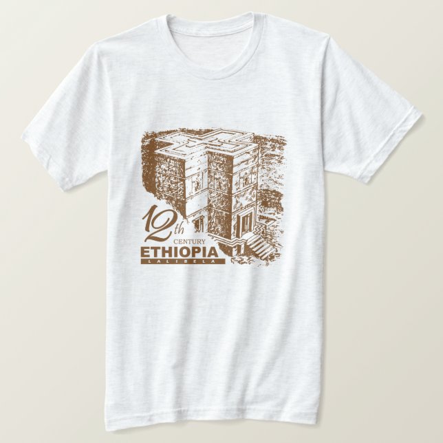 Camiseta Lalibela Etiópia Ortodox (Frente do Design)