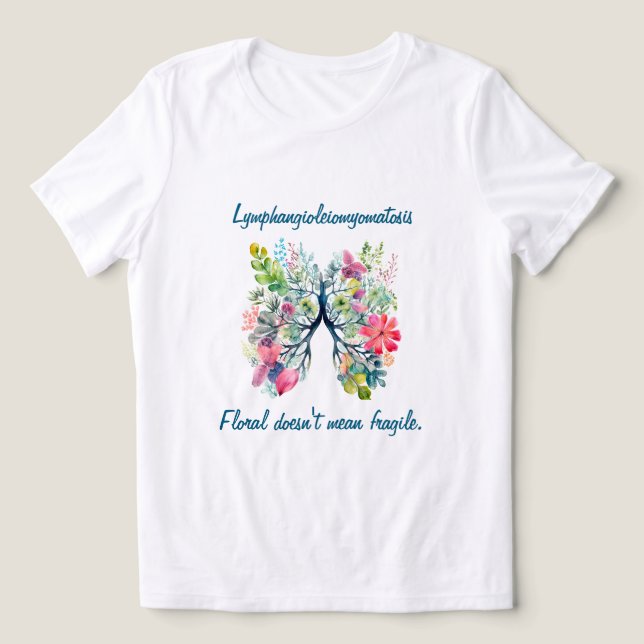 Camiseta LAM Floral Doesn't Mean Fragile Women's (Design frontal)
