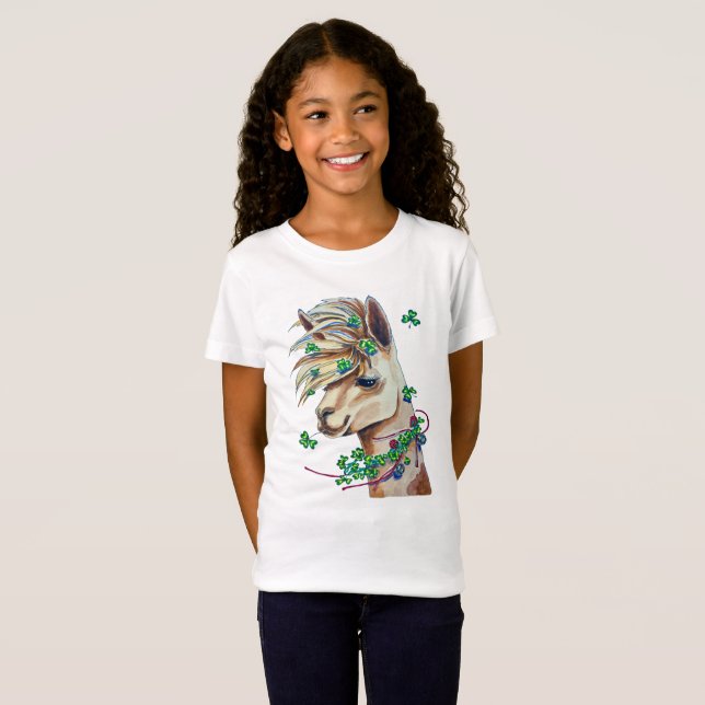 Camiseta lama alegre do primavera (Frente Completa)