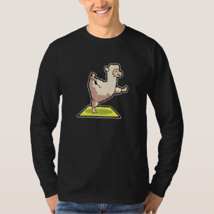 Camiseta Lama Alpaca Yoga Possui ginástica esportiva Ohmmm 