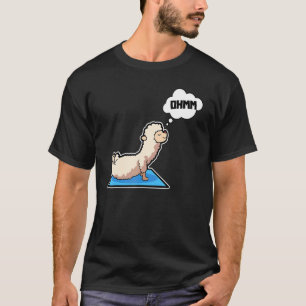 Camiseta Lama Alpaca Yoga Possui ginástica esportiva Ohmmm 