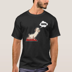 Camiseta Lama Alpaca Yoga Possui ginástica esportiva Ohmmm