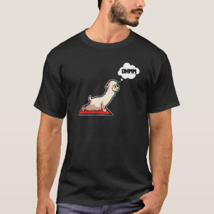 Camiseta Lama Alpaca Yoga Possui ginástica esportiva Ohmmm