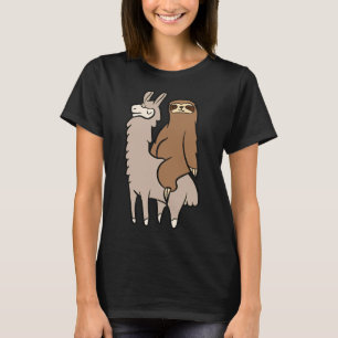 Camiseta Lama Bonita A Andar Em Llama Ama Llama E Lúteras